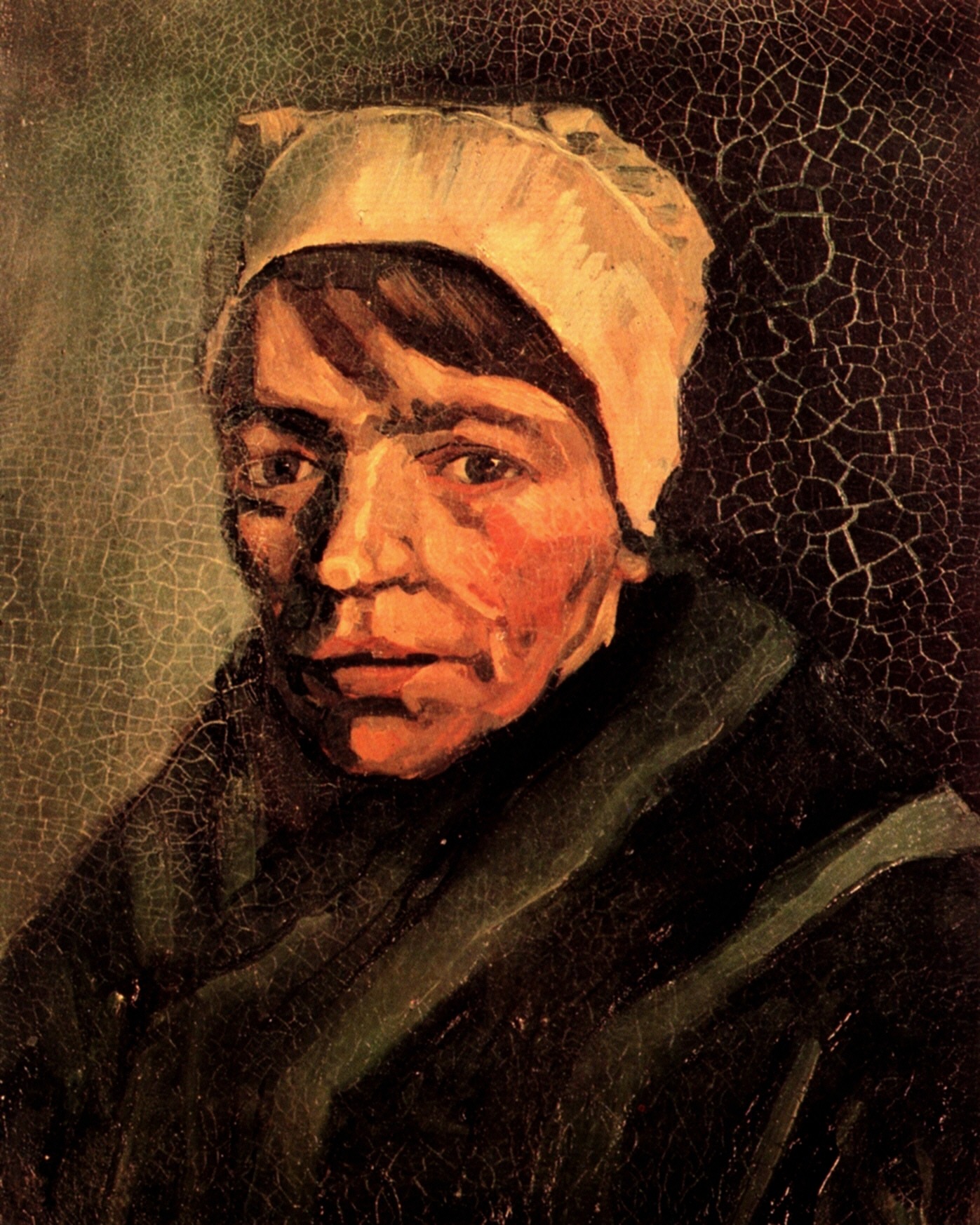 Картина Ван Гога Портрет крестьянки в белом чепце 1885